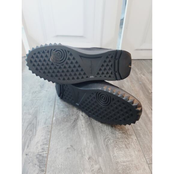 NEW Salvatore Ferragamo Black Velvet Sneakers - Size 6.5 - Picture 3 of 12